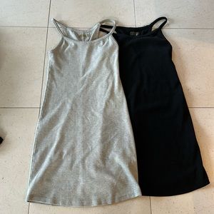 Sundays lounge dresses! Black and gray   These are marked zero which is a small